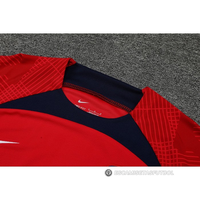 Chandal del Atletico Madrid Manga Corta 22-23 Rojo - Pantalon Corto